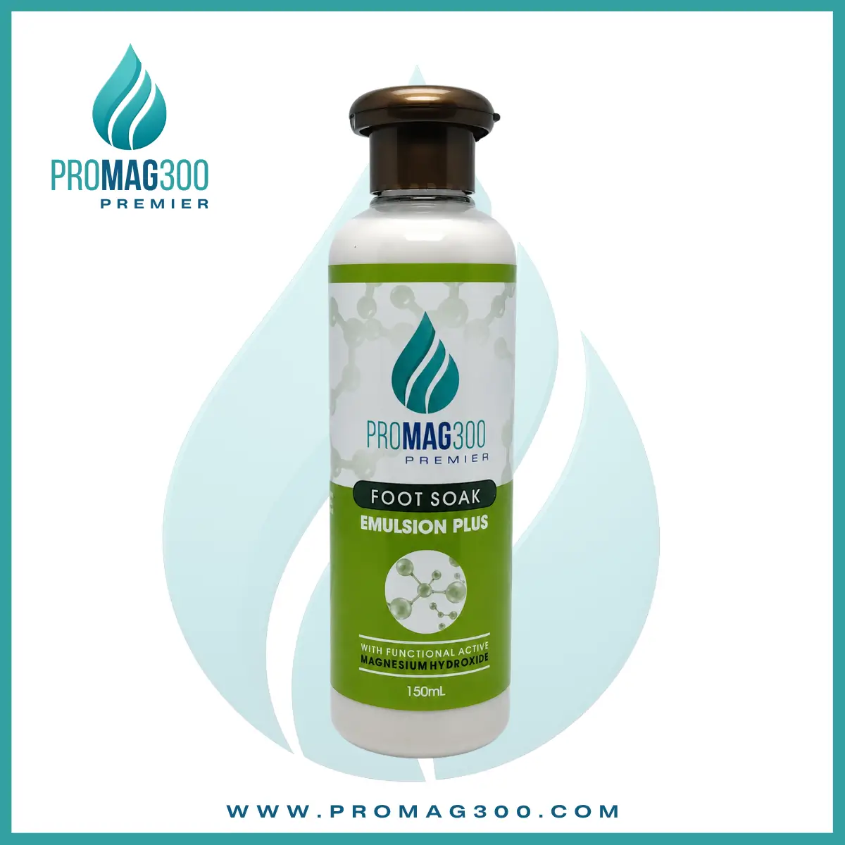 Promag 300 Premier Foot Soak Emulsion Plus 150ml Transdermal Magnesium Foot Soak